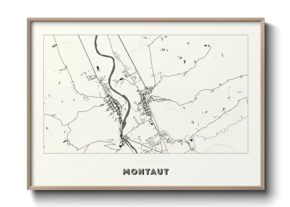 Une affiche de carte sur Montaut