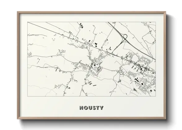 Une affiche de carte sur Nousty