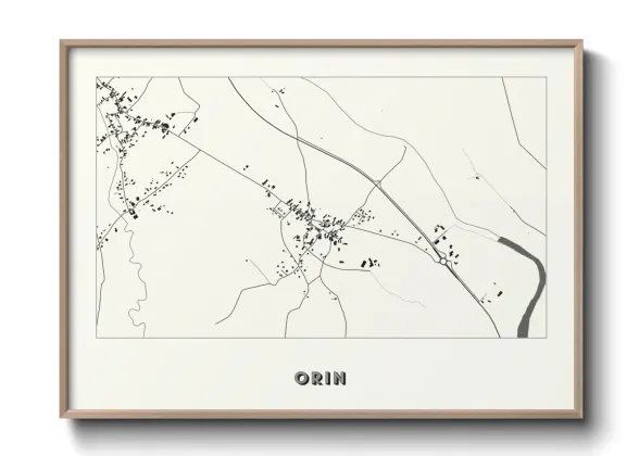 Une affiche de carte sur Orin