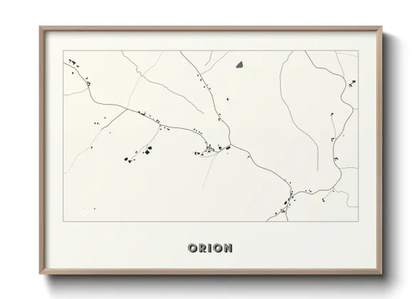Une affiche de carte sur Orion