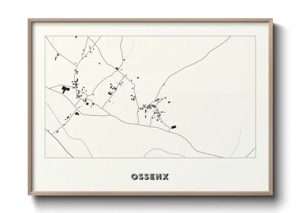 Une affiche de carte sur Ossenx