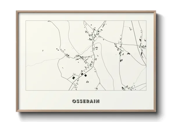 Une affiche de carte sur Osserain