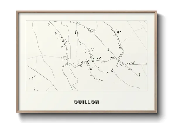 Une affiche de carte sur Ouillon