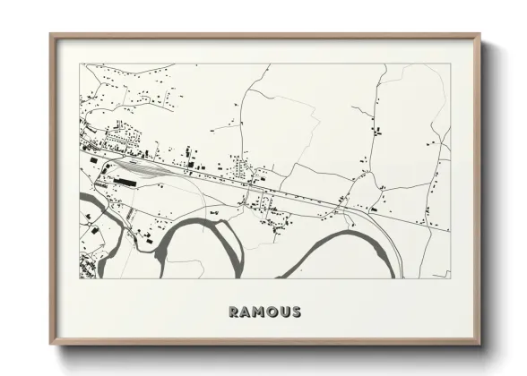 Une affiche de carte sur Ramous
