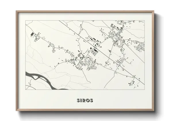 Une affiche de carte sur Siros