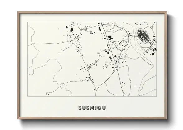 Une affiche de carte sur Susmiou