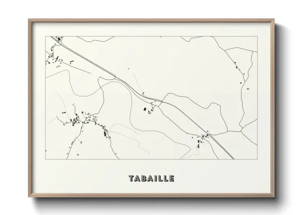 Une affiche de carte sur Tabaille