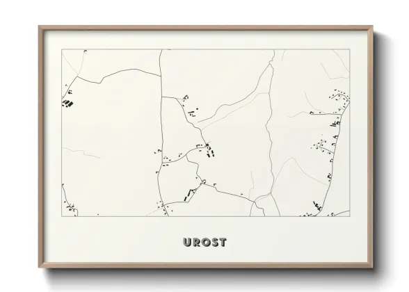 Une affiche de carte sur Urost