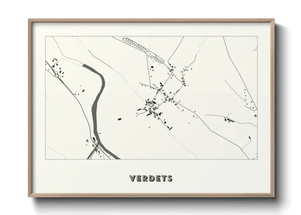 Une affiche de carte sur Verdets