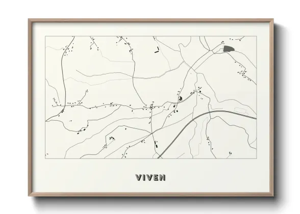 Une affiche de carte sur Viven