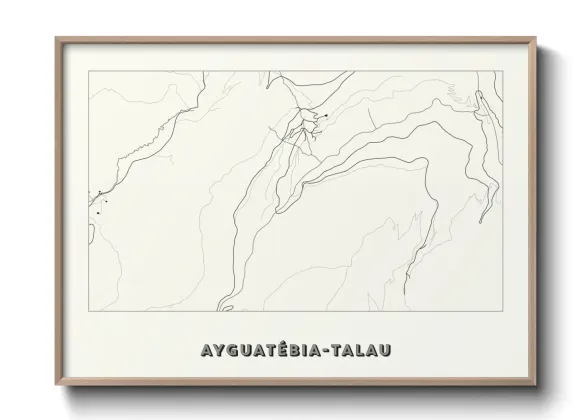 Une affiche de carte sur Ayguatébia-Talau
