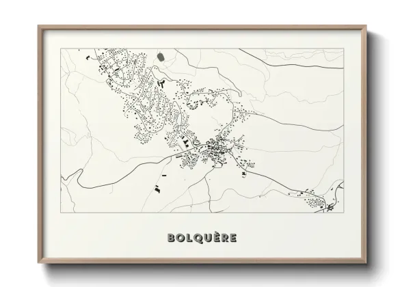 Une affiche de carte sur Bolquère