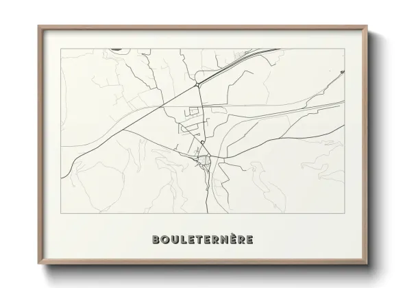 Une affiche de carte sur Bouleternère