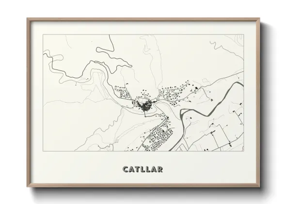 Une affiche de carte sur Catllar