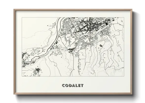 Une affiche de carte sur Codalet
