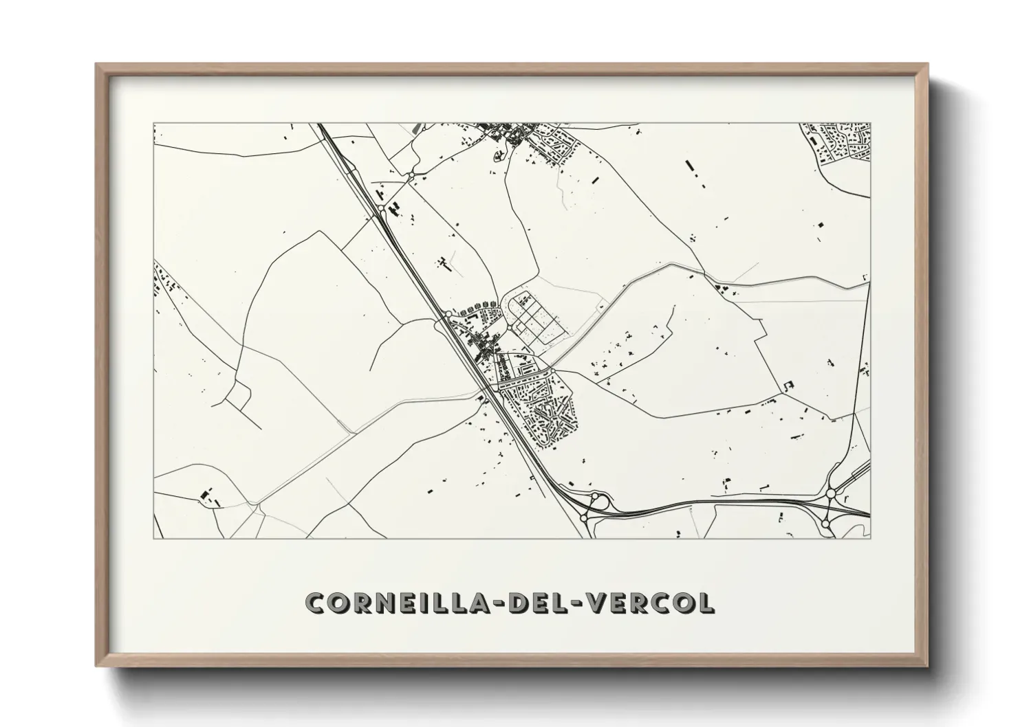 Un poster carteCorneilla-del-Vercol