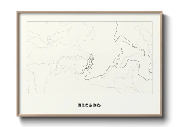 Une affiche de carte sur Escaro