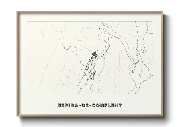 Une affiche de carte sur Espira-de-Conflent