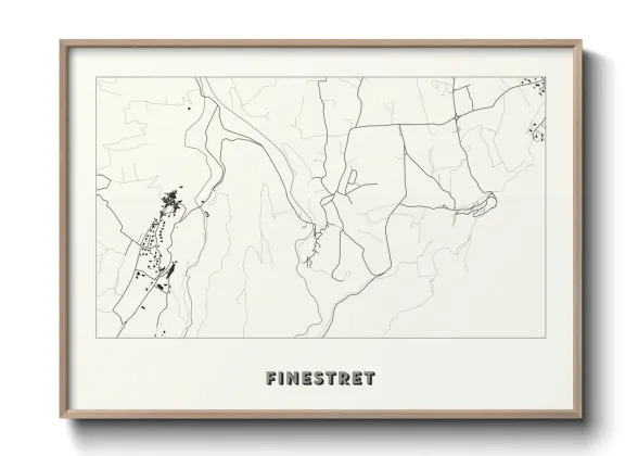 Une affiche de carte sur Finestret