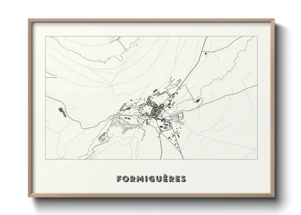 Une affiche de carte sur Formiguères