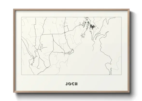 Une affiche de carte sur Joch