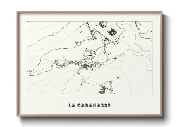 Une affiche de carte sur La Cabanasse