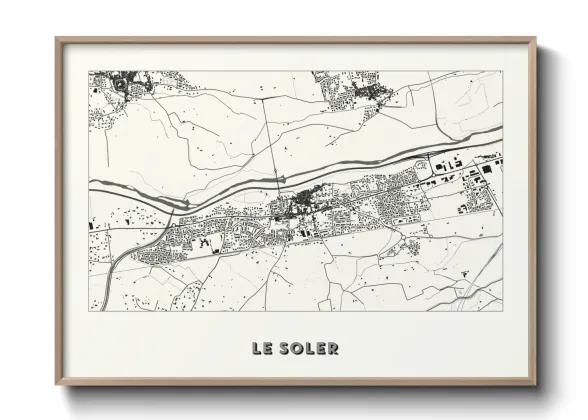 Une affiche de carte sur Le Soler