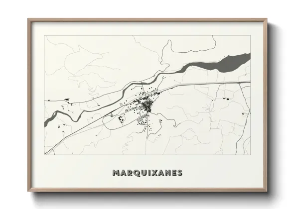 Une affiche de carte sur Marquixanes