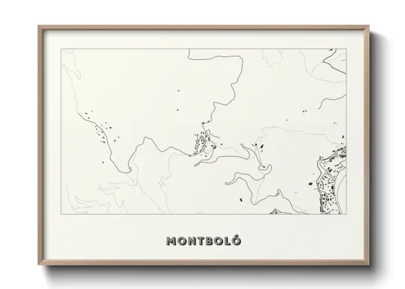 Une affiche de carte sur Montboló