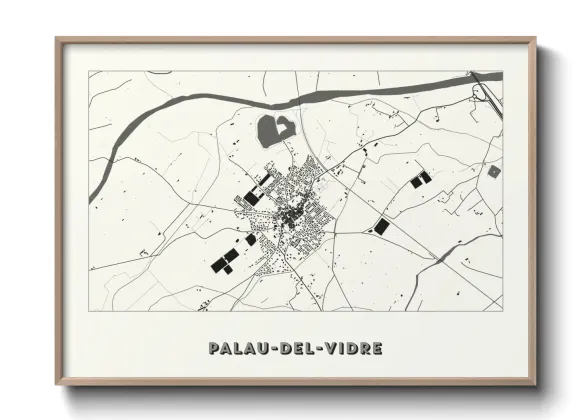 Une affiche de carte sur Palau-del-Vidre