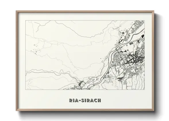 Une affiche de carte sur Ria-Sirach