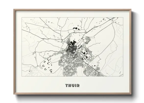 Une affiche de carte sur Thuir