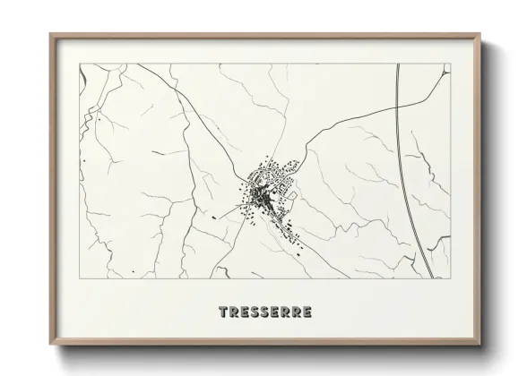 Une affiche de carte sur Tresserre