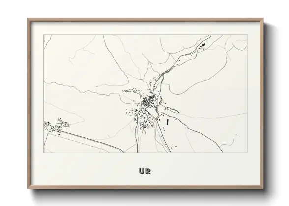 Une affiche de carte sur Ur