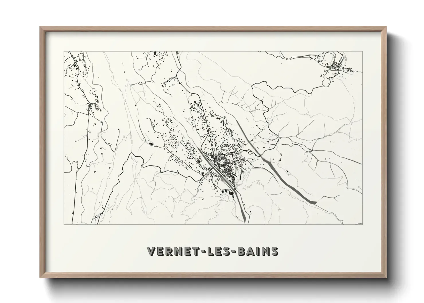 Un poster carteVernet-les-Bains