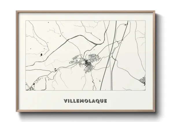 Une affiche de carte sur Villemolaque