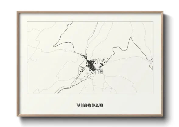 Une affiche de carte sur Vingrau