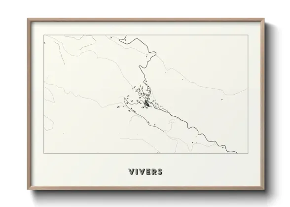 Une affiche de carte sur Vivers