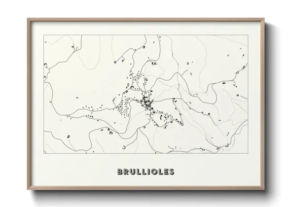 Une affiche de carte sur Brullioles