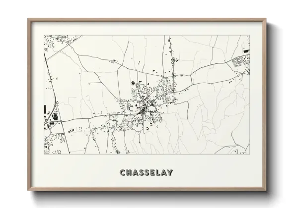Une affiche de carte sur Chasselay
