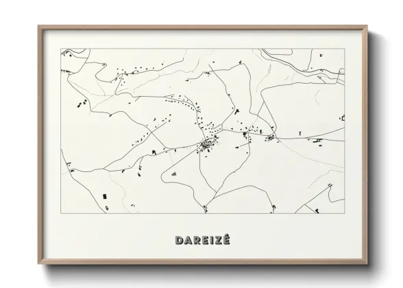 Une affiche de carte sur Dareizé