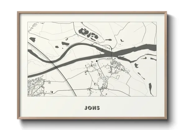 Une affiche de carte sur Jons