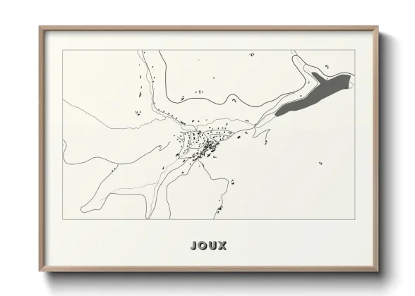 Une affiche de carte sur Joux