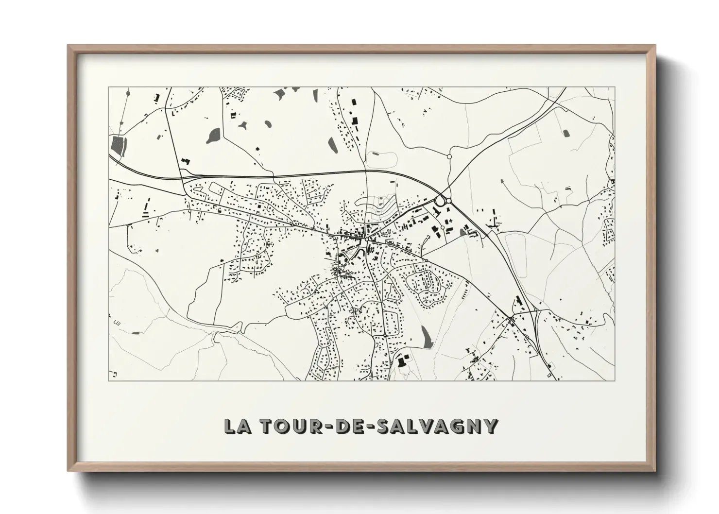 Un poster carteLa Tour-de-Salvagny