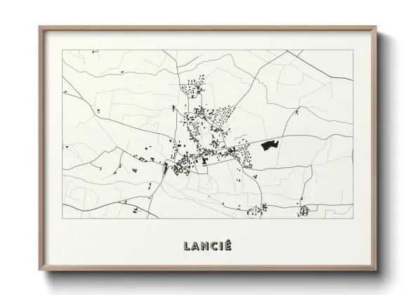 Une affiche de carte sur Lancié