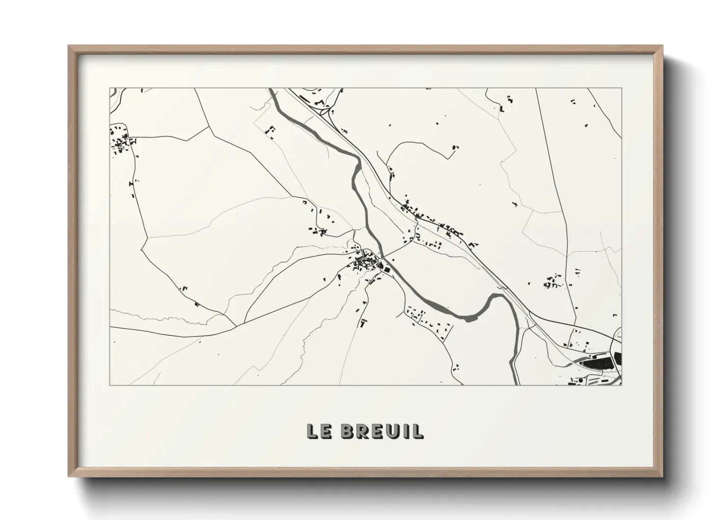Un poster carteLe Breuil