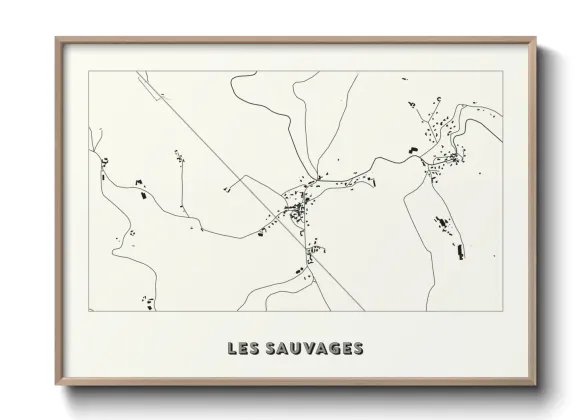 Une affiche de carte sur Les Sauvages