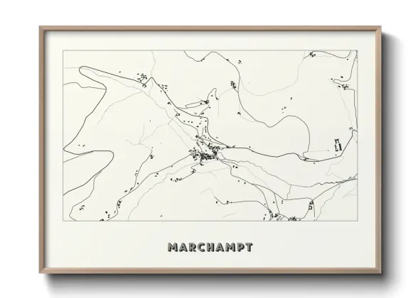 Une affiche de carte sur Marchampt