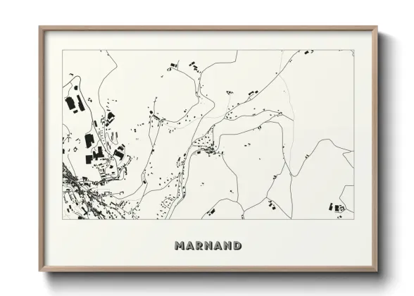 Une affiche de carte sur Marnand
