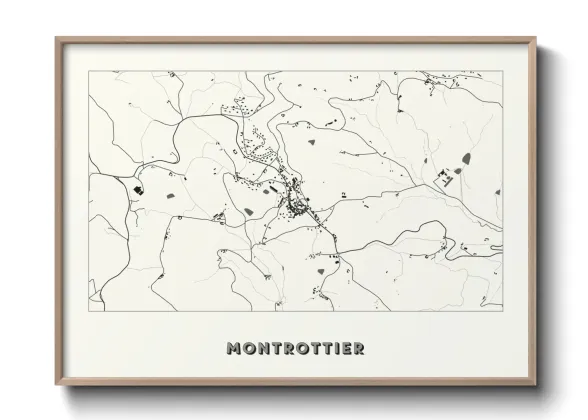 Une affiche de carte sur Montrottier